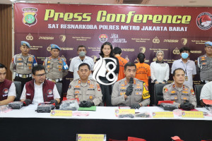 Tergiur Upah, Pasutri Jadi Kurir Sabu Jaringan Lintas Provinsi diamankan Polisi di Jakarta Barat