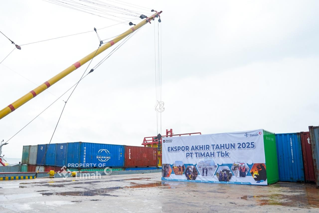 PT Timah Tbk Gelar Penandatangan Balok dan Ekspor Akhir Tahun 2025