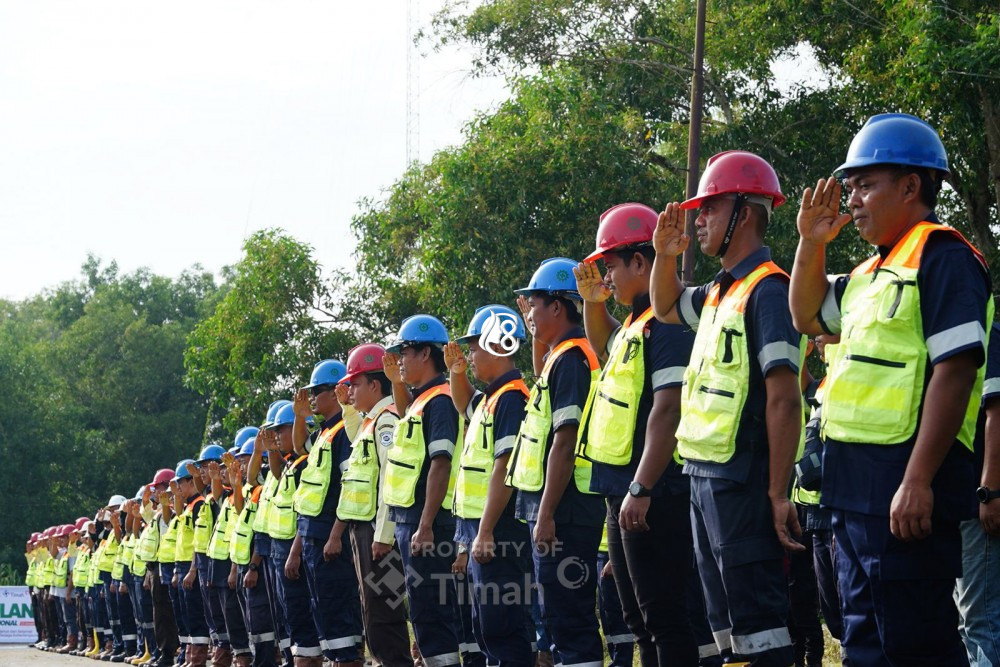 Apel Keselamatan Kerja Rutin di Wilayah Operasional PT Timah Tbk Perkuat Budaya K3