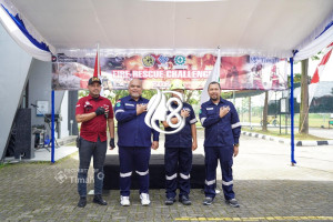 Semarak Peringatan Bulan K3 Nasional PT Timah Tbk Gelar Fire Rescue Challange