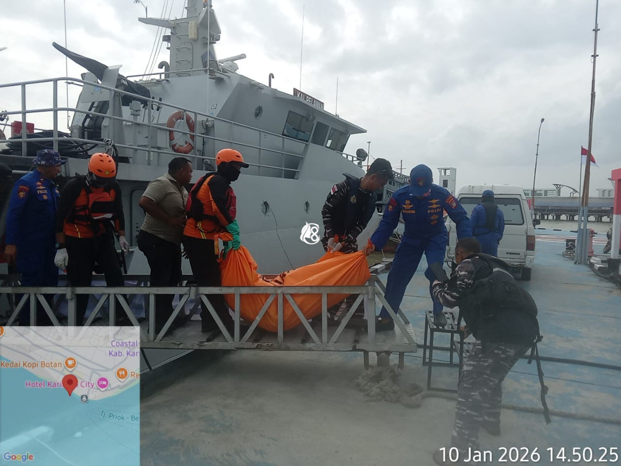 Hari Ke- 3 Pasca Operasi SAR TNI AL Lanal Tbk Berhasil Temukan Korban Laka Laut di Kabupaten Karimun