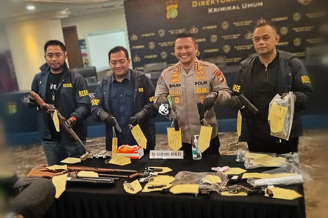 Polda Metro Jaya Bongkar Pabrik Senjata Api Ilegal Rumahan, Jaringan Lintas Jakarta – Jawa Barat Terungkap