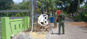 Satgas TMMD Ke-127 Kodim 0432/Bangka Selatan Bangun Sumur Bor di Desa Penutuk