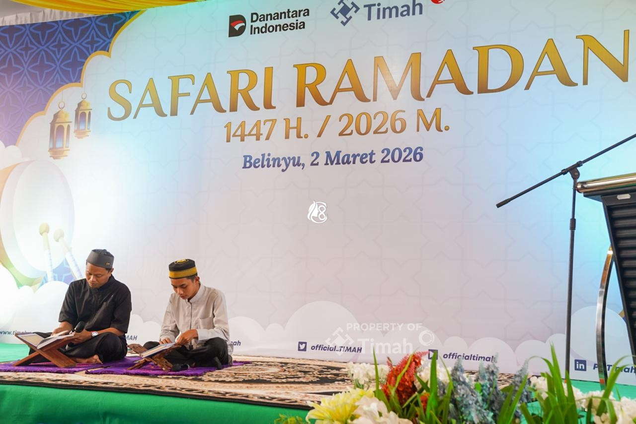 PT Timah Dukung Ketahanan Pangan Warga Selama Ramadan Lewat Bantuan Sembako