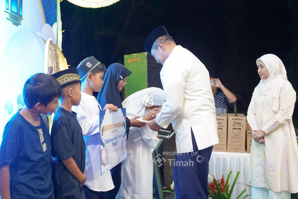 Safari Ramadan 1447 PT Timah Tebar Kepedulian, Ratusan Anak Yatim Rasakan Hangatnya Kebersamaan