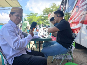 Layani Pemeriksaan Gratis Mobil Sehat PT Timah Disambut Antusias Masyarakat Bangka Barat