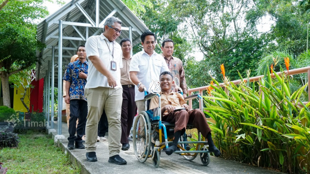 Dorong Jadi Wirausaha Mandiri PT Timah Bekali Ketrampilan Vokasi untuk Siswa Difabel SLB Mentok