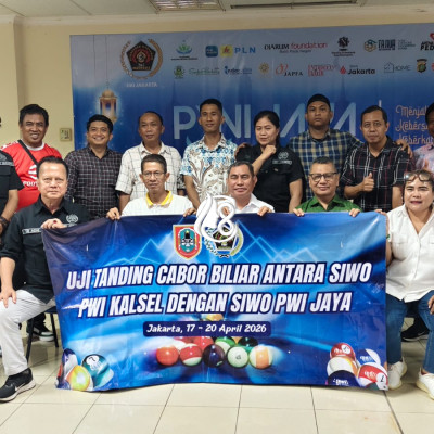 PWI Kalsel Apresiasi Dukungan Media Jelang Ujitanding Biliar Lawan PWI DKI Jakarta