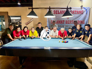 Tim Biliar PWI Kalsel Tumbangkan PWI DKI Jakarta 3-2 dalam Laga Ujitanding