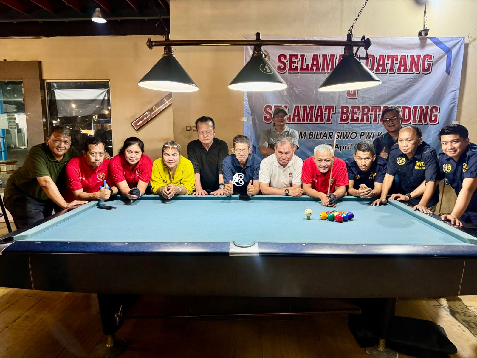 Tim Biliar PWI Kalsel Tumbangkan PWI DKI Jakarta 3-2 dalam Laga Ujitanding