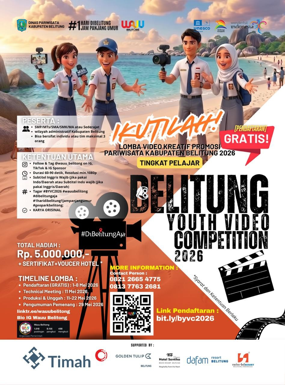 Dukung Belitung Youth Competition 2026, PT Timah Ajak Pelajar Promosikan Wisata Daerah