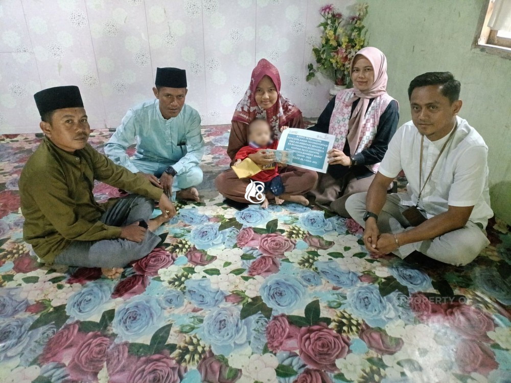 PT Timah Ringankan Beban Keluarga Bayi Pengidap Jantung Bocor Asal Kundur