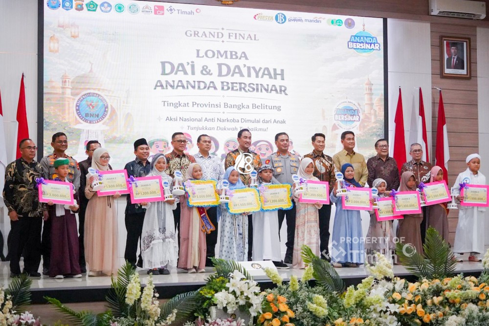 PT Timah Sosialisasikan Edukasi Anti Narkoba Melalui Lomba Ananda Bersinar Da’i dan Da’iyah