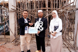 PT Timah Bantu Pembangunan Asrama Santri di Bangka