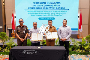 Didampingi Kejati Babel, PT Timah danPemkab Bangka Sepakat Pemanfaatan Lahan Bersama di Kawasan Jelitik
