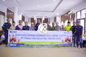 Jelang Iduladha, PT Timah Distribusikan Hewan Kurban ke Puluhan Masjid di Bangka Tengah