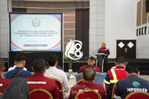 PT Timah Perkuat Tim Tanggap Darurat, Siapkan Relawan Hadapi Situasi Bencana