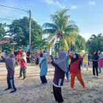 Dorong Gaya Hidup Aktif pada Usia Senja PT Timah Gelar Senam Sehat bagi Lansia di Bangka Barat