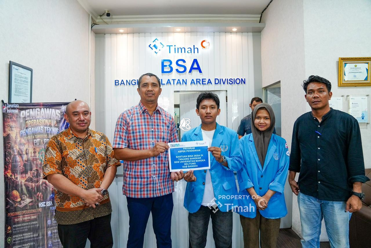 Perkuat Literasi dan Pemberdayaan Masyarakat Pesisir PT Timah Dukung Program Bina Desa Mahasiswa UBB