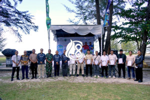Dukung Peringatan HLHS PT Timah dan DLHK Belitung Timur Edukasi Sampah dan Penanaman Pohon ke Pelajar