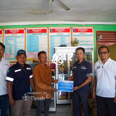 Dukung Penguatan Keamanan Lingkungan PT Timah Bangun Pos Kamling di Desa Kulur