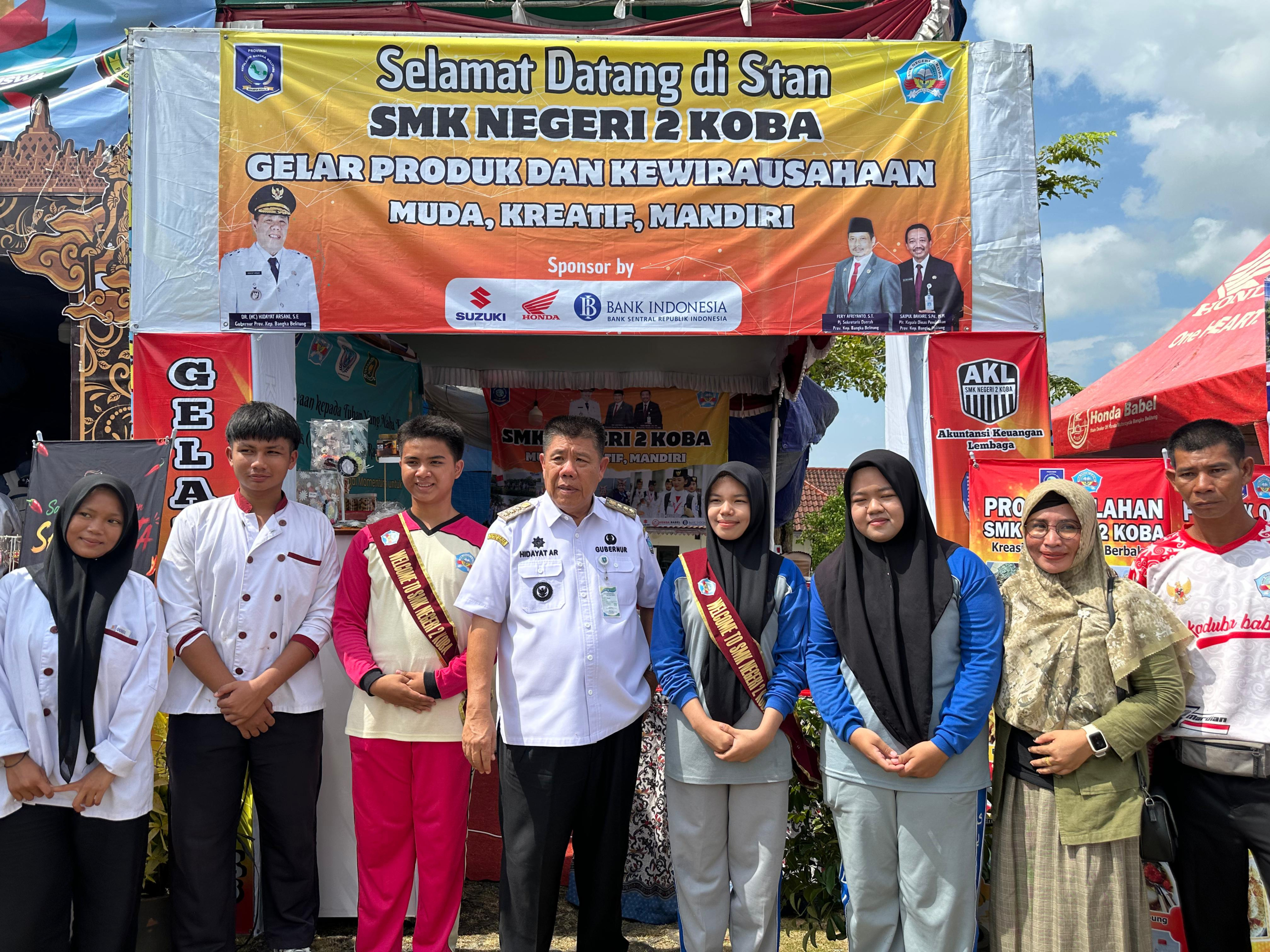 Dorong Jiwa Wirausaha Generasi Muda Gubernur Babel Tinjau Pameran LKS-FLS3N 2026