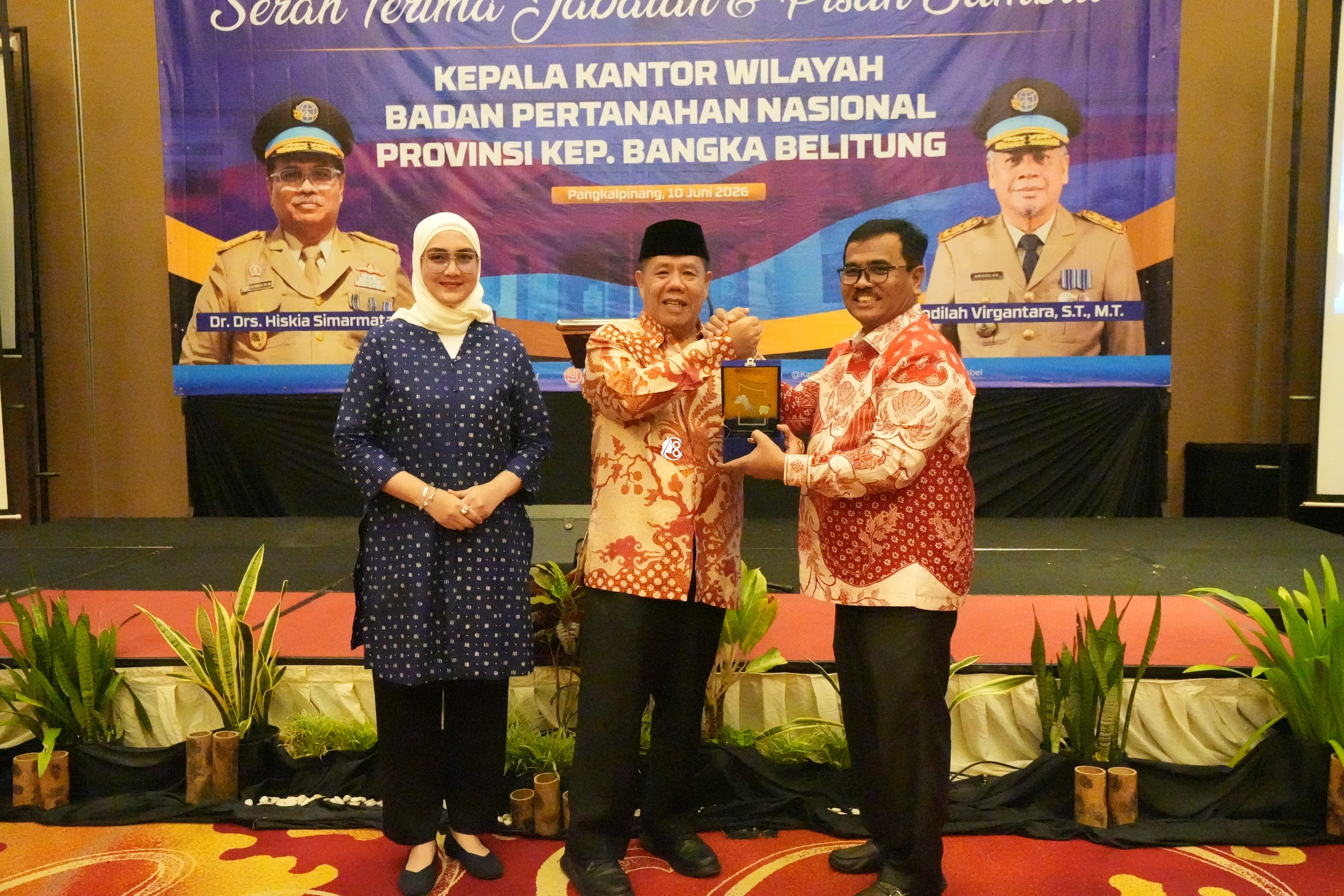 Sertijab Kakanwil BPN Babel, Gubernur Babel Dorong Percepatan Reforma Agraria dan Investasi