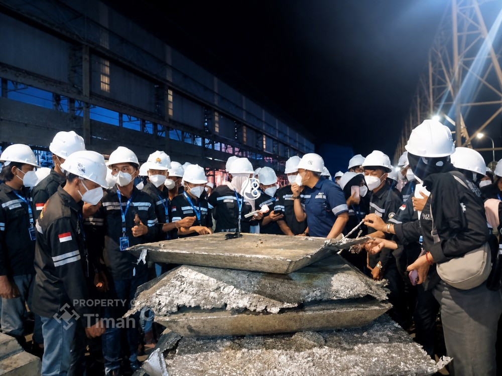 PT Timah Fasilitasi 162 Mahasiswa Pelajari Proses Pengolahan dan Pemurnian Timah di Mentok