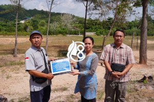 PT Timah Dukung Pengembangan Fasilitas Panggung Literasi SMPN 2 Pangkalan Baru