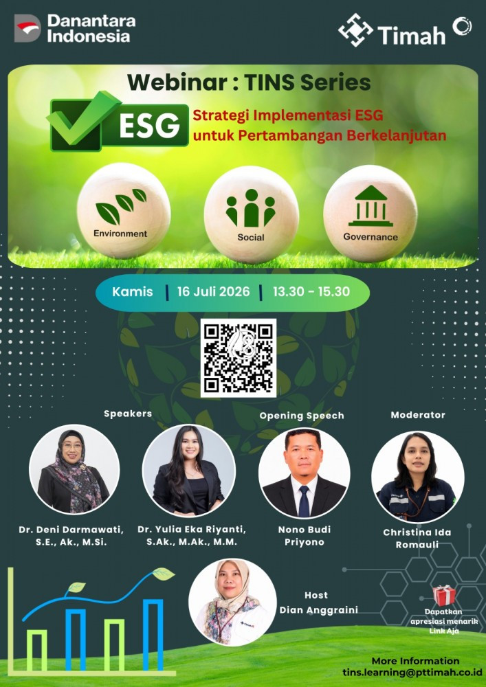 PT Timah Perkuat Implementasi ESG, Tingkatkan Kapasitas Karyawan Wujudkan Pertambangan Berkelanjutan
