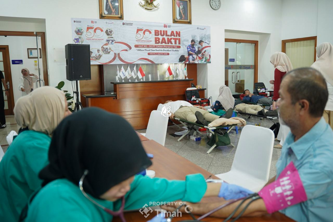 PT Timah Kumpulkan 576 Kantong Darah dalam Rangkaian Bulan Bakti HUT ke-50