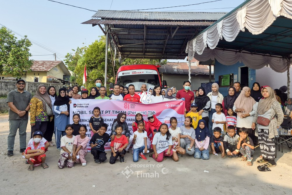 PT Timah Hadirkan Layanan Kesehatan Gratis di Desa Air Rayak Tanjungpandan   