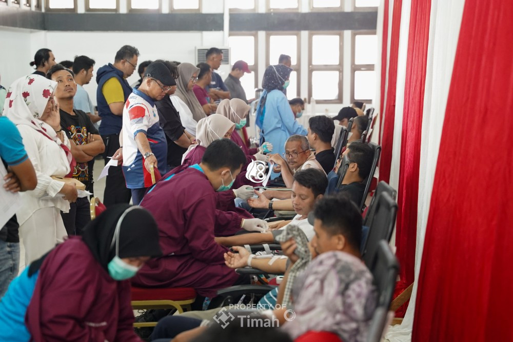 Donor Darah Bulan Bakti PT Timah Kumpulkan 235 Kantong Darah di Pangkalpinang