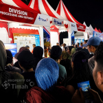 Stand PT Timah Ramai Dikunjungi Warga di Pameran Pembangunan Bangka Barat