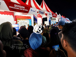 Stand PT Timah Ramai Dikunjungi Warga di Pameran Pembangunan Bangka Barat