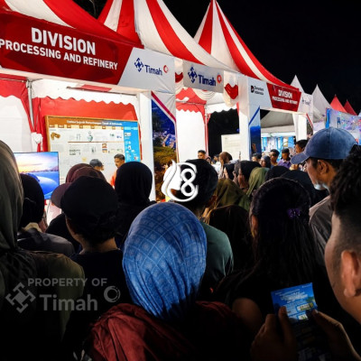 Stand PT Timah Ramai Dikunjungi Warga di Pameran Pembangunan Bangka Barat