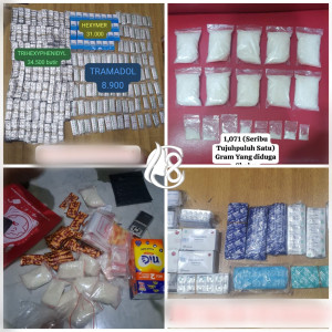 Polsek Kembangan Sita 1 Kg Sabu dan 75 Ribu Butir Obat Keras, Dua Pengedar Ditangkap