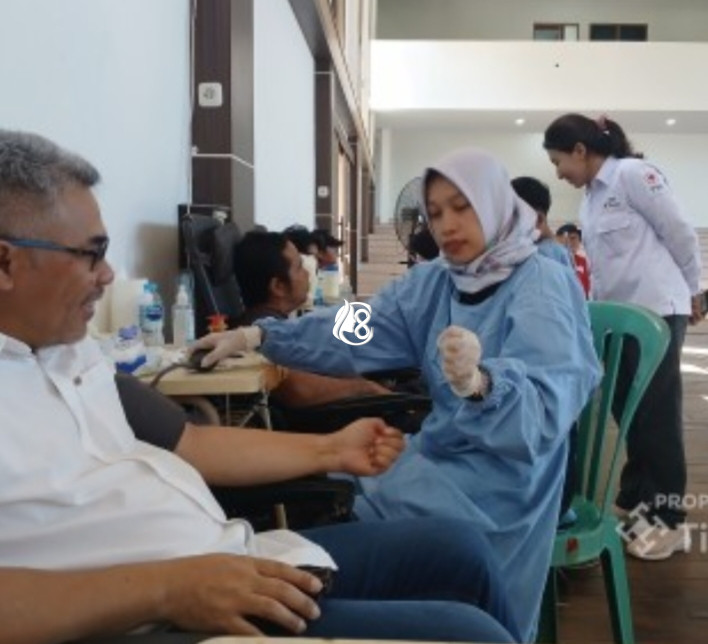 HUT ke-50 PT Timah 86 Kantong Darah Terkumpul di Bangka Barat