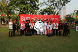 Tim Pengibar Bendera dan Petugas Upacara BRI Region 6 Tampil Penuh Dedikasi