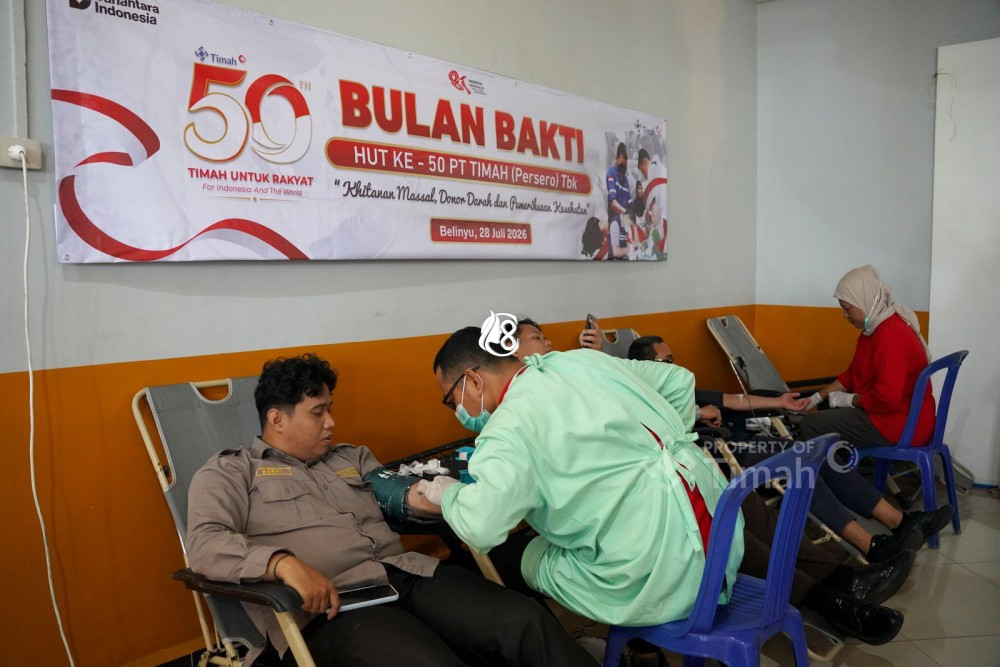 Semangat “Timah untuk Rakyat”, PT Timah Donorkan 811 Kantong Darah bagi Masyarakat