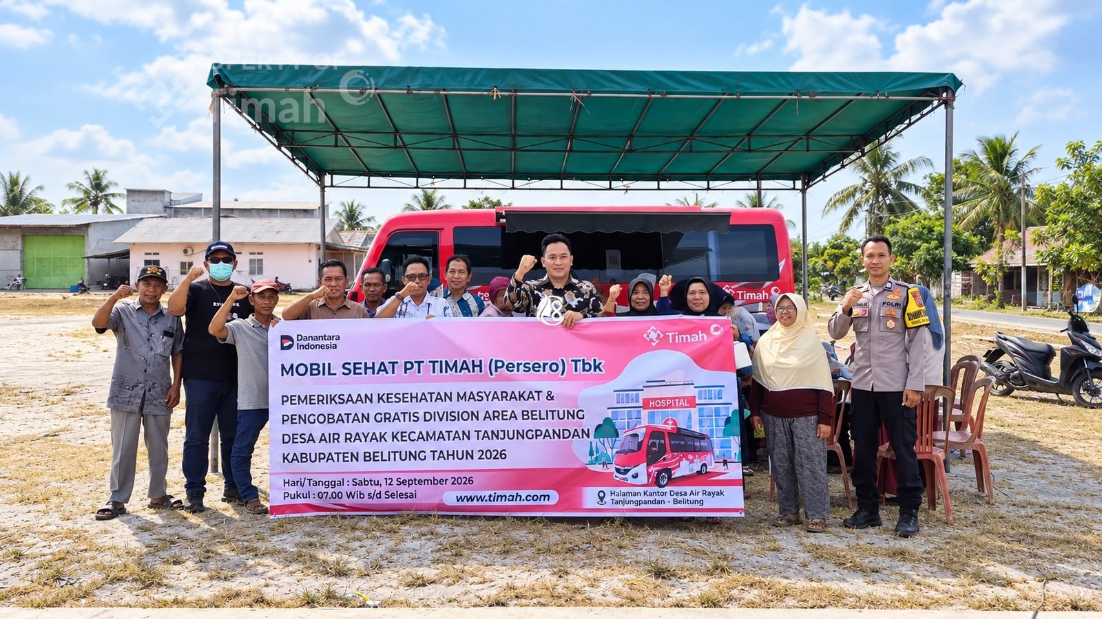 109 Warga Air Rayak Serbu Layanan Kesehatan Gratis PT Timah
