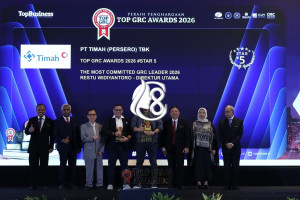 PT Timah Raih Dua Penghargaan TOP GRC Awards 2026