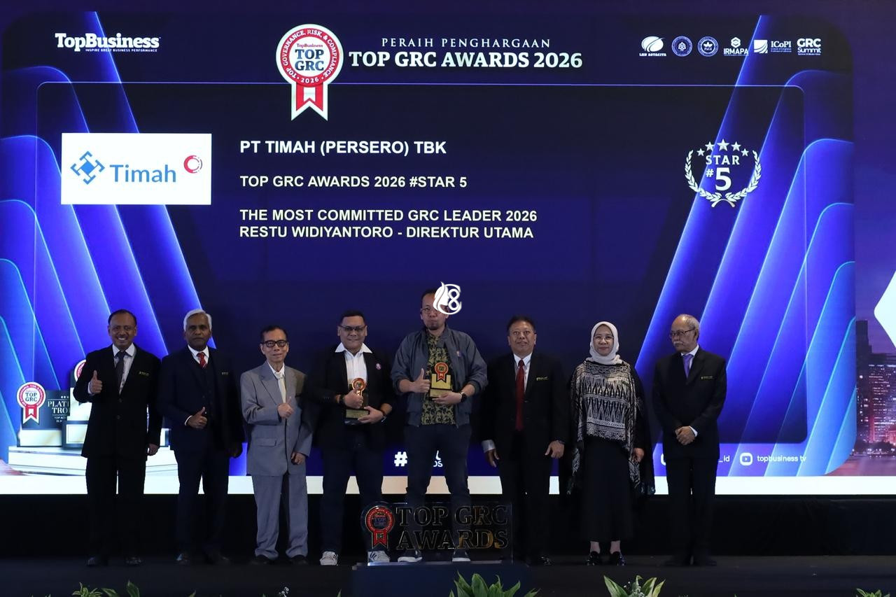PT Timah Raih Dua Penghargaan TOP GRC Awards 2026