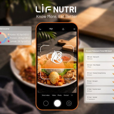 LIF Indonesia Luncurkan LIF Nutri, Bisa Hitung Kalori dan Makronutrisi dari Foto Makanan