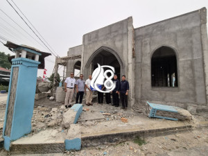 PT Timah Dukung Pembangunan Masjid Al Ikhlas, Target Rampung Akhir Tahun
