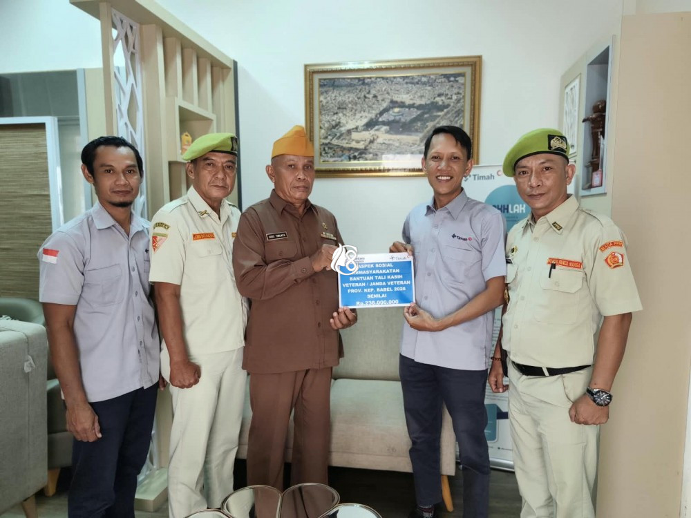 Jelang Hari Pahlawan, PT Timah Salurkan Tali Asih untuk 82 Veteran di Babel