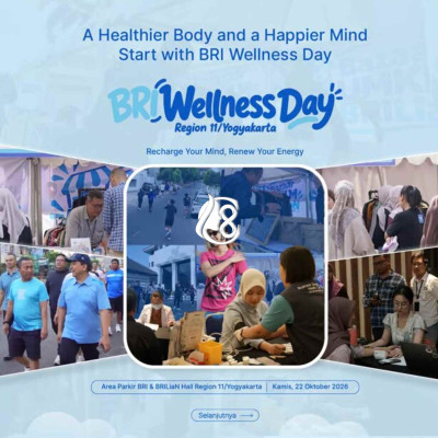 BRI Region 11 Yogyakarta Gelar Wellness Day, Dorong Pekerja Sehat dan Produktif
