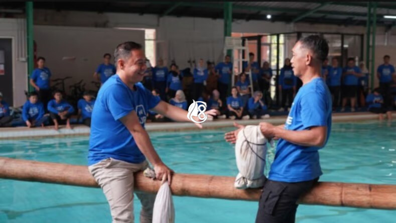 Penuh Keceriaan, Lomba Gebuk Bantal Meriahkan Rangkaian BRILiaN Culture Festival BRI Region 6